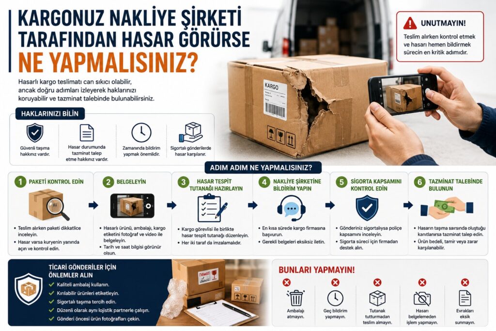 Hasarlı kargo ile yapılacaklar